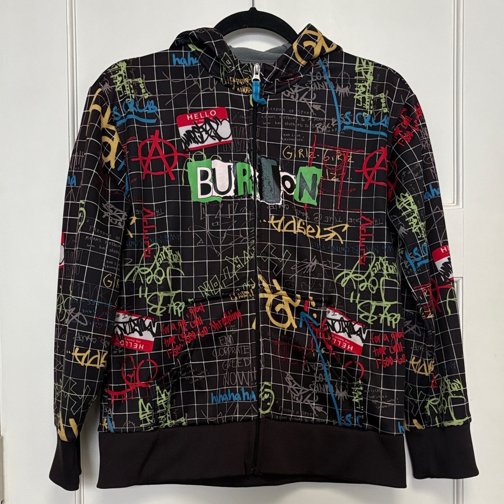 Burton Boys Kids' XL Black Graphic Jacket Hoodie